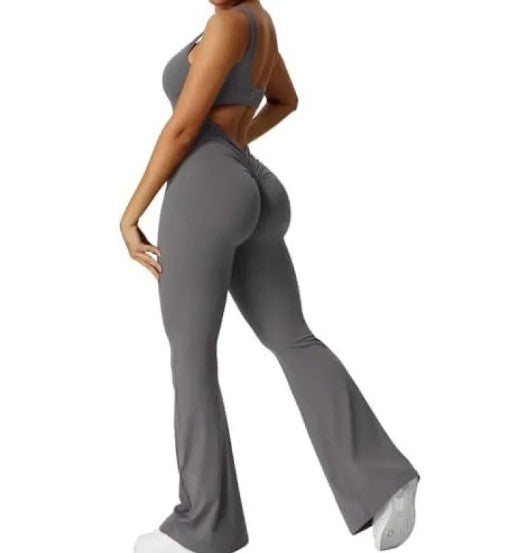 Conjunto de Gimnasio con Detalle Fruncido en V