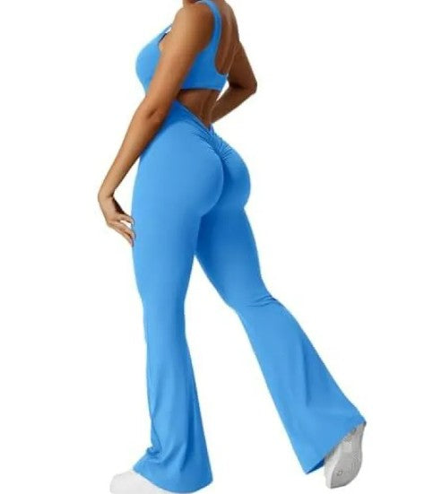 Conjunto de Gimnasio con Detalle Fruncido en V