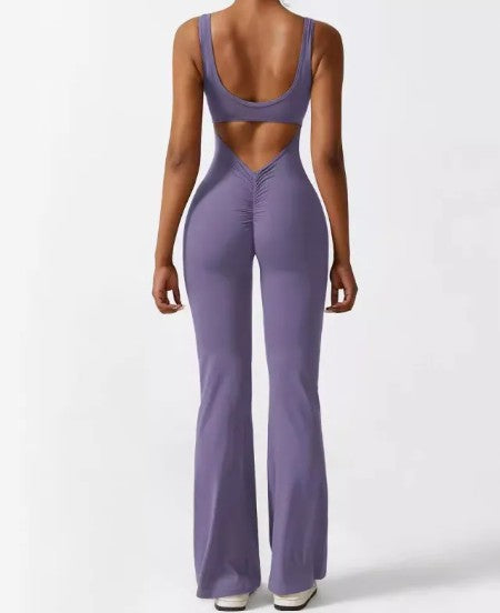 Conjunto de Gimnasio con Detalle Fruncido en V